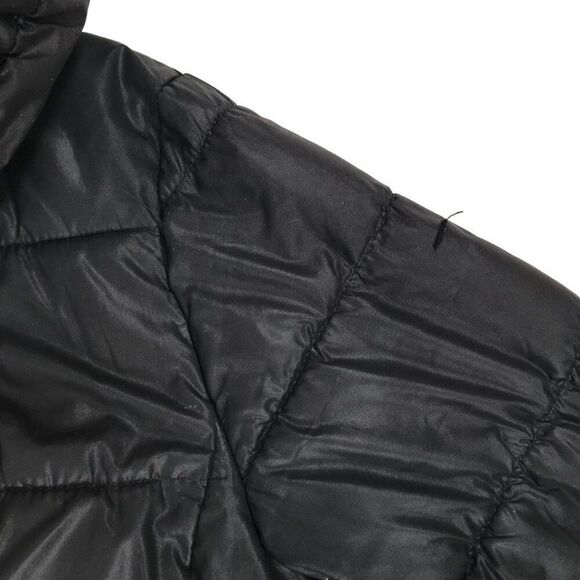 Women's Y2K H&M Classy Minimalist Black Longline Winter Puffer Parka Coat / 4 - Picture 7 of 10